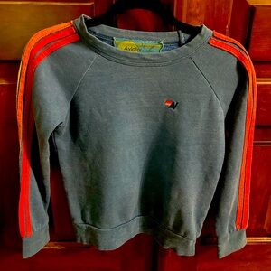 Aviator nation sweatshirt. Blue with stripes. Kids size 14